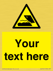 Custom Warning submerged objects in watercraft areas